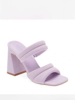 Open Edit Lilac block heel sandals